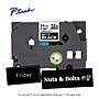 Brother P-touch Premium Matte Laminated Label Tape, 1" x 26.2', White on Black (TZeM355)~#|#~F9DD4A37-A893-4718-B6B3F0628A6D170C_sc7