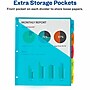Avery Durable Plastic Write & Erase Dividers with Pockets, 5-Tab, Multi Brights, 9-1/4" x 11-1/4" (AVE16102)~#|#~F9E18E9D-764C-4236-B47CB29D11766BB6_sc7