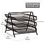 Mind Reader Metal Mesh Front Loading Letter Tray, Letter/Legal Size, Black (3TPAPER-BLK)~#|#~FA0D0723-5CBC-4F89-BA62E2556AABBF54_sc7