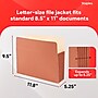 Staples Reinforced File Pocket, 5.25" Expansion, Letter Size, Brown, 10/Box (ST418335)~#|#~FA1C0226-FCE3-41C7-A945A87D0C8A5A2F_sc7