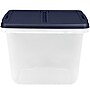 Home Logic 29 Qt. Latch Lid Storage Tote, Clear/White, 6/Pack (7102-010000044)~#|#~FA2FE2B9-3E50-4CB2-A2A4CAE13CE9D172_sc7
