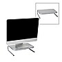 Mind Reader Ventilated Desktop Organizer Monitor Stand, Silver, 2/Pack (2METMONST-SIL)~#|#~FA320DAC-E3B2-4454-8CFB94CEBD17530E_sc7