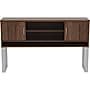 Lorell Relevance Series 59"W Freestanding Hutch, Walnut (LLR16240)~#|#~FA6982D3-31F2-4E17-8FE131BDD5058B7F_sc7