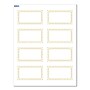 Avery Gold Border w/ Gold Dots Matte Blank Card, White, 80/Pack (S00-D1F)~#|#~FA916BE4-F9CC-4BA7-B79887446D1A6E74_sc7