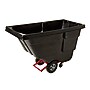 Rubbermaid Rotomolded Tilt Truck, 1/2 Cubic Yard, Black (FG130400BLA)~#|#~FAB2D917-080F-4772-A0D7912982138EEF_sc7