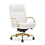La-Z-Boy Opus Ergonomic Bonded Leather Swivel Executive Chair, White and Gold (CCHR10015A)~#|#~FAE11113-738B-4383-A82D5A602CEB2C19_sc7