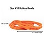 Alliance Multi-Purpose #33 Rubber Bands, 3.5" x 0.13", Non-Latex, Orange, 720/Box (37336)~#|#~FAFCD1C6-4192-4469-9A871C5A39029824_sc7