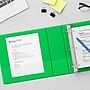 Staples 3" 3-Ring View Binder, D-Ring, Green (55428/26354)~#|#~FAFEAFB8-81BB-4CE2-9FFAE1CB34B64C2F_sc7
