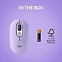 Logitech POP Wireless Optical Mouse, Cosmos Lavender (910-006624)~#|#~FB074608-BA8F-4DAD-8E7D2DC4B1F0D295_sc7