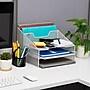 Mind Reader Metal Desktop Organizer Vertical File Holder Paper Letter Tray, White (MESHBOX5-WHT)~#|#~FB1ED55F-D944-4006-873B9E452586CD6D_sc7