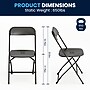 Flash Furniture HERCULES Plastic Folding Chair, Black, 4/Pack (4LEL3BLACK)~#|#~FB2DC7AD-0F0E-4E28-9F635E30BE2416BD_sc7