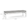 Lesro Avon 3-Seat Bench, Open House Asteroid/Black (AV3001.SBK-01OHAS)~#|#~FB520E61-D34B-432C-A282A4E7D37C9D6A_sc7