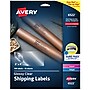 Avery Sure Feed Laser/Inkjet Shipping Labels, 2" x 4", Glossy Clear, 10 Labels/Sheet, 50 Sheets/Box, 100 Labels/Box (6522)~#|#~FB61B584-99FE-42B0-B3CDC94B03E2C3F6_sc7