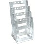 Azar Brochure Holder, 9" x 18", Vertical, Table Top, Clear, Acrylic, 2/Pack (252311)~#|#~FB76A6B2-42F9-42E5-A59E33EA7A7F8F18_sc7