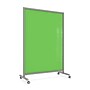 Ghent EZ Magnetic Glass Mobile Dry-Erase Whiteboard, Aluminum Frame, 75"H x 50"W, Green (EZ1MA7550GN)~#|#~FB7BD637-CDBF-4E51-B2584543EFBAC839_sc7
