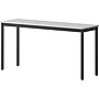 Lorell 60" W x 18" D Utility Table, Melamine, Gray/Black (LLR60754)~#|#~FB7E06A4-AE48-4E50-B9A4083DE1B78FE2_sc7