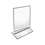 Azar Card Holder, Desktop/Countertop, Top/Side Loading Acrylic, 5/Pack (152799-SLV-5PK)~#|#~FB8DF605-AECA-424F-B4363BB118143739_sc7