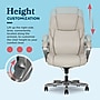 La-Z-Boy Niall AIR Lumbar Pro+ Ergonomic Faux Leather Executive Big & Tall Chair, 400 lb. Capacity, Beige (60114-BGE)~#|#~FB92E624-5CBE-468C-875921D5BAC1230F_sc7