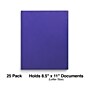 Staples 2-Pocket Paper Folders, Blue/Indigo, Durable Letter‑Size Cardstock, Ideal for School & Office Organization, 25/Pack~#|#~FB9AB3B5-2196-4441-8697C91873D390EC_sc7