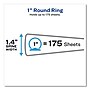 Avery Flexi-View Binder with Round Rings, 3 Rings, 1" Capacity, 11 x 8.5, Green~#|#~FBA059D0-6FDB-4F19-ADF01693A7B252BD_sc7