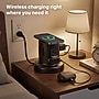Uncaged Ergonomics USB-C Wireless 6 ft. Retractable Power Strip with 15W Wireless Charger, 4-Outlet, Black (WRPS-2-Black)~#|#~FBA3269B-89A7-4228-9702F6B3A0BBF9BC_sc7