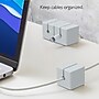 Function101 Cable Blocks, Magnetic Cable Organizers, Gray, 3/Pack (F101-CBXG3)~#|#~FBA86F1D-FDD6-4D87-937C1B766D28DBD8_sc7