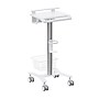 Mount-It! MedHub Mobile Medical Cart with Laptop Bar, Storage Accessories, and Locking Caster Wheels, White/Grey (MI-16029)~#|#~FBBE5EA1-3B61-451B-AF3247638518B123_sc7