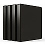 Staples 1/2" 3-Ring View Binder, Black, 4/Pack (ST23738--4PK-VB)~#|#~FBC1F3A3-BB58-4CFE-8876AA26A73E0B48_sc7