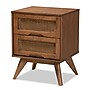 Baxton Studio Barrett 18.7"W x 15.7"D Wooden Nightstand with 2 Drawers, Walnut Brown (192-11298-HiT)~#|#~FBC3136D-27A4-4EA8-A85FDFCB55D46BA2_sc7