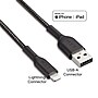 NXT Technologies™ 6 Ft. Braided Lightning to USB Cable, Black (NX60464)~#|#~FBD210D3-ED7F-4D2F-95DDBD2087F9DF60_sc7