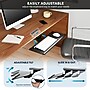 Mount-It! Adjustable Under Desk Keyboard Tray and Mouse Platform, Black (MI-7138)~#|#~FC008214-1DFB-42ED-9772E1442A0119BB_sc7