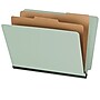 Staples 60% Recycled Heavy Duty Classification Folder, 2-Dividers, 2" Expansion, Letter Size, Gray/Green, 10/Box (ST62564)~#|#~FC0DE5BD-C8C1-4DCC-82FF83AC852E1F38_sc7