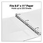 Universal Economy 1" 3-Ring View Binders, D-Ring, Matte White (UNV20742)~#|#~FC16B811-62D8-4C6D-81D597264105383E_sc7