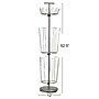Household Essentials 3‑Tier Adjustable Revolving Shoe Rack with 36 Storage Hooks, Silver (HH2132-1)~#|#~FC1915CE-01E4-4994-B34203F10F65B078_sc7