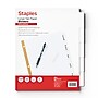 Staples Write & Erase Paper Dividers, White, 5-Tabs (ST63056)~#|#~FC4AF568-9744-49C3-8B4083E63C72A31B_sc7