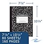 Roaring Spring Paper Products Composition Notebook, 7.88" x 10.25", College Ruled, 80 Sheets, Marble Black, 24/Case (77461cs)~#|#~FC940332-F229-4A46-A283A59037687321_sc7