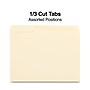 Staples 100% Recycled File Folders, 1/3-Cut Tab, Letter Size, Manila, 250/Box (516564)~#|#~FC97EF66-A11A-4E0A-B39ACC4B1BA04E38_sc7