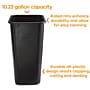 Coastwide Professional Indoor Trash Can Without Lid, Black Soft Molded Plastic, 10.25 Gallon~#|#~FCABE874-1154-4401-B5A0122946296B65_sc7
