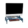 Mind Reader Monitor Stand with Paper Tray, Metal, Turquoise (MESHMONSTA-TUR)~#|#~FCC74CED-DDD4-4629-87435D73FDB3EE2B_sc7