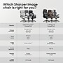 Sharper Image S-600 Active Lumbar Heated Ergonomic Bonded Leather Swivel Executive Massage Chair, Gray (60098-GRY)~#|#~FCD3065B-FD59-4E62-85BB8750DA8442F8_sc7