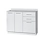 Viva Comfort 36.75"H x 42"W Exam Room Medical Cabinet, 3-Doors, 3-Drawers, Gray (ADIME902-BASE-42-NS-GRY-MK)~#|#~FCD45B90-5E7E-4793-8355CF4BCC9BAA2A_sc7
