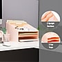 Mind Reader 5-Compartment Plastic Desk Tray, Pink (ANCHBOX5-PNK)~#|#~FCD5C076-EC33-40E5-BCBC8AA78D2997EC_sc7