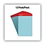 Universal Fashion Color Perforated Top Blue Writing Pad, 5" x 8", Wide Ruled, 50 Sheets/Pd, 12/Pk~#|#~FCE953A0-D1B1-4595-90787540DB508EFD_sc7