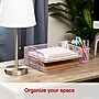 Staples Metal Mesh Side Loading Stackable Letter Tray, Letter Size, Dusty Pink, 2/Pack (ST63838)~#|#~FCEAD763-C7A7-4BA8-B4098A2EB0BA8334_sc7