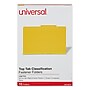 Universal Recycled Reinforced Pressboard Classification Folder, 2" Expansion, Legal Size, Vivid Yellow, 10/Box (UNV10214)~#|#~FCEDFA38-7AE8-4722-83D87080CAF36AD3_sc7