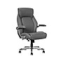 La-Z-Boy Meyer Ergonomic Bonded Leather Swivel Executive Chair, Gray (60082-GRY)~#|#~FCEE120C-B5F0-4244-BC7869FEE270505E_sc7