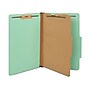 Staples 60% Recycled Pressboard Classification Folder, 1-Divider, 1.75" Expansion, Legal Size, Light Green, 20/Box~#|#~FD12FDCC-67D2-4E5C-AB2DC52FB05A458F_sc7
