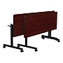 Regency Kobe 48" Flip Top Mobile Training Table- Mahogany & 2 'M' Stack Chairs- Grey~#|#~FD333378-29A4-47C8-B34BA26A755786BF_sc7