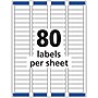 Avery Easy Peel Inkjet Return Address Labels, 2/3" x 1-3/4", Clear, 2,000 Labels/Pack (8667)~#|#~FD3D3D4C-839F-407F-A33793F4245C09D6_sc7