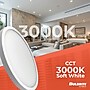 Bulbrite 9" Round 17-Watt 3000K LED Flush Mount Light, 1400 Lumens, White (773608)~#|#~FD4FE580-EBE3-4524-AC0D2FABF4D948FF_sc7
